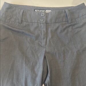Studio Slate Gray Buttoned Pants